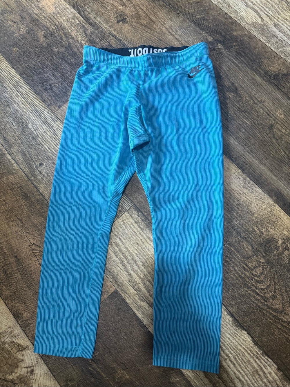 Nike Teal Ribbed Leggings